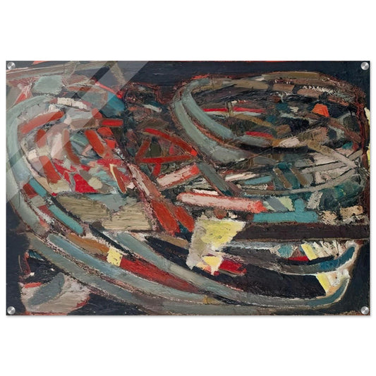 Composition - 1947 - Nicolas de Stael Acrylic Print - 70x100 cm / 28x40″ inches