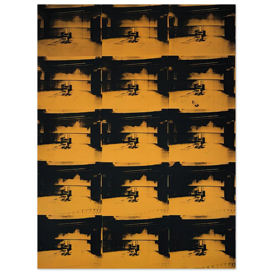 Andy Warhol - Orange Disaster Fine Art Poster - 13x18 cm / 5x7 inches