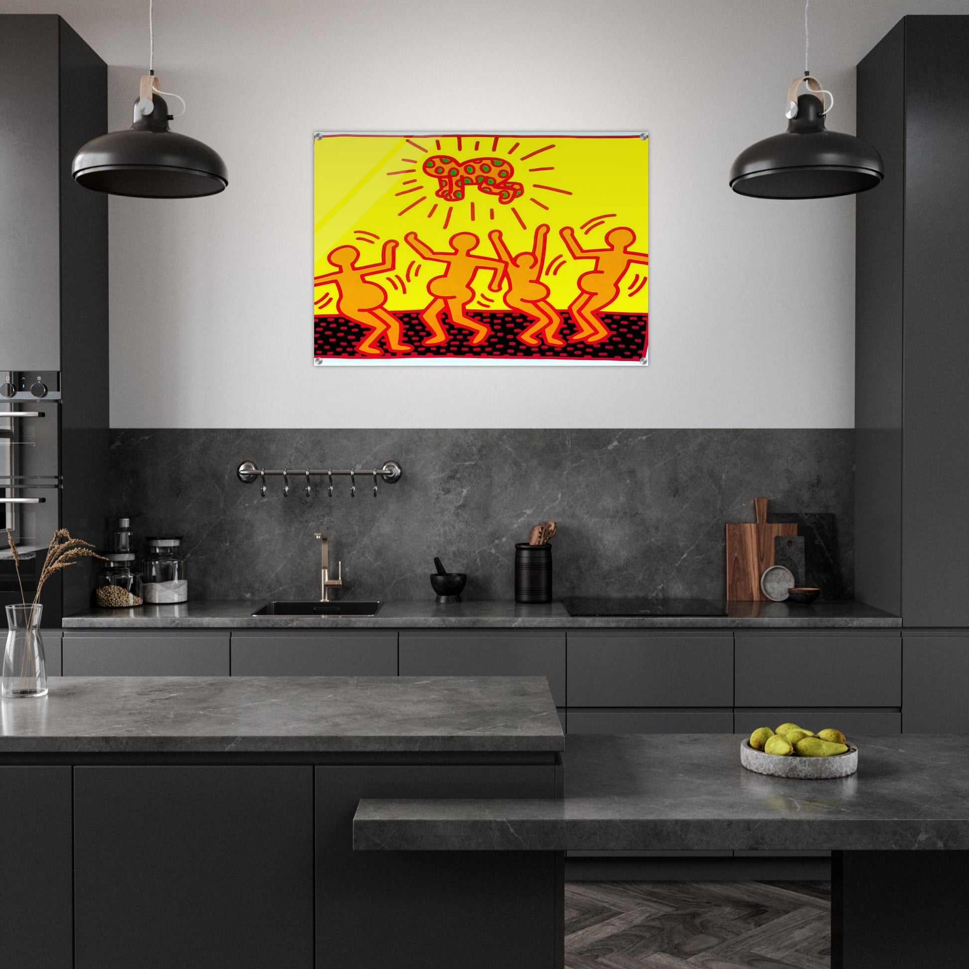 UNTITLED 1983 1 - Keith Haring Acrylic Print - 70x100 cm / 28x40″ inches | Keith Haring Wall Art | Keith Haring Prints