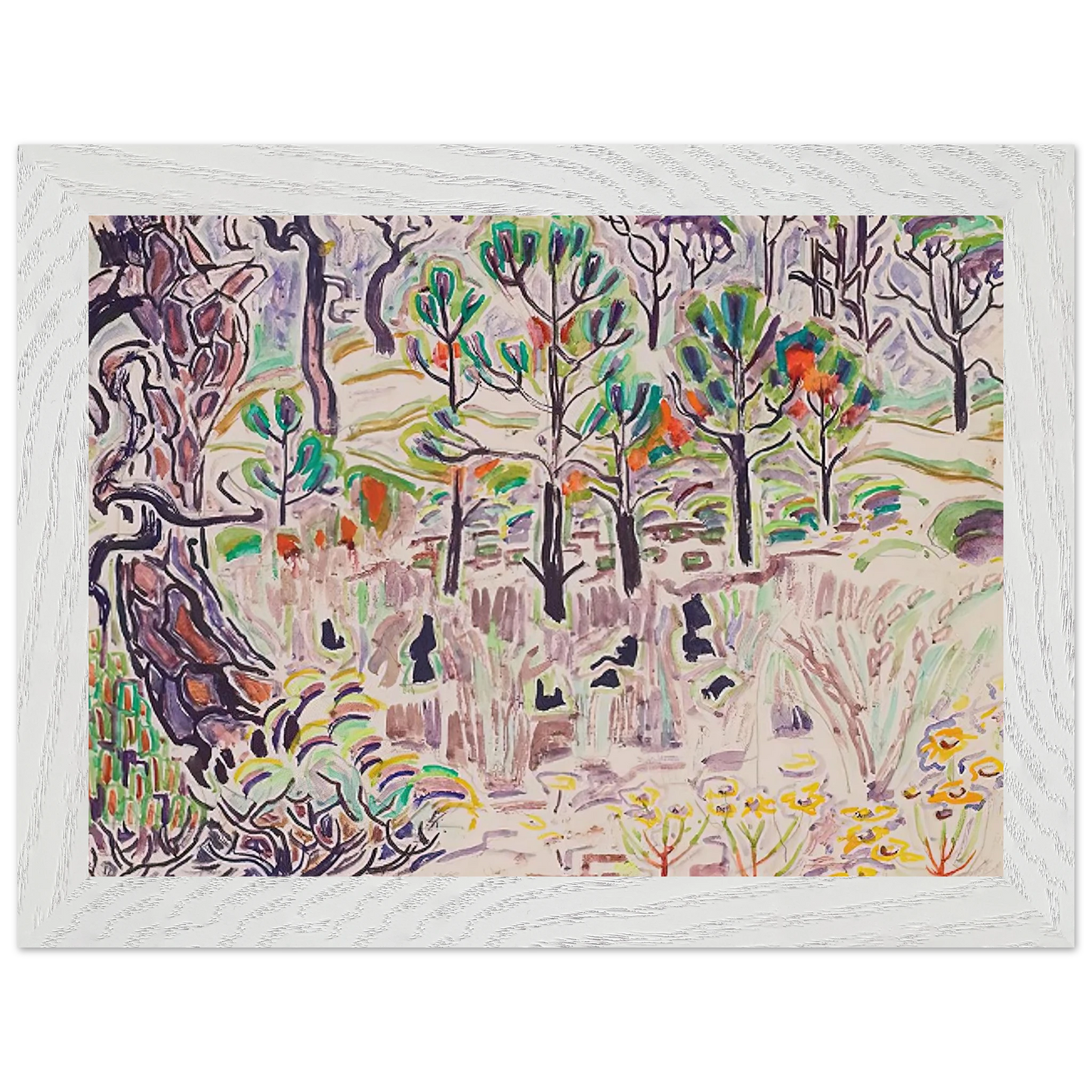 Walter Inglis Anderson - Walter Anderson Wall art - 60x80 cm / 24x32 Inches - Premium Wooden Framed Poster With Fine Art Paper - Wood frame