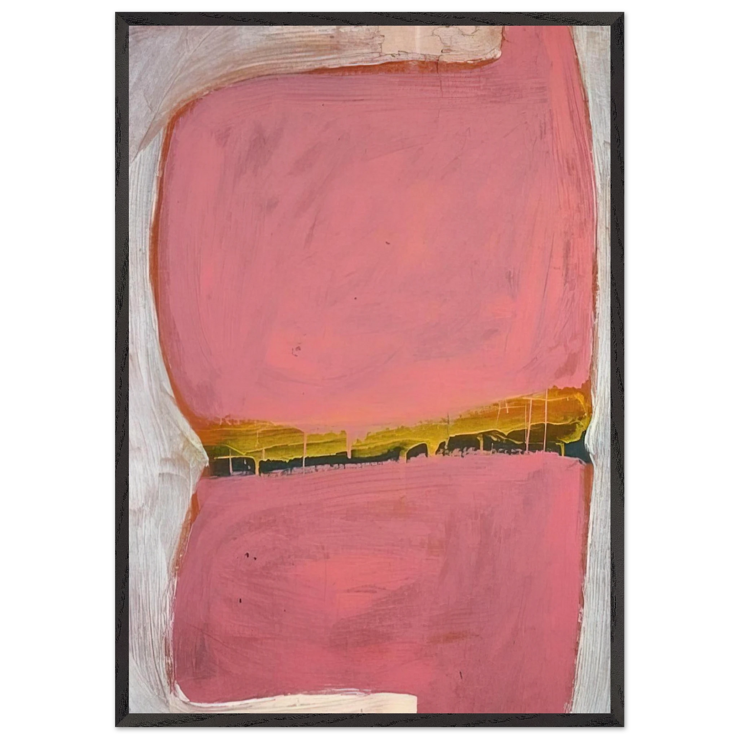 TII-205 - 1965 - Daniel Buren Framed Art Print – Black Wooden Frame - Default Title - -Framed Art Print