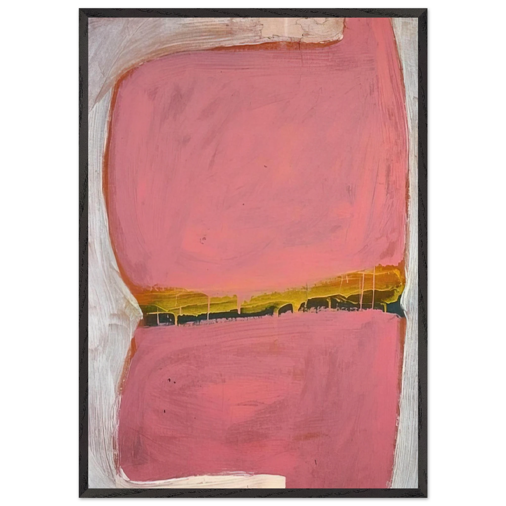 TII-205 - 1965 - Daniel Buren Framed Art Print – Black Wooden Frame - Default Title - -Framed Art Print