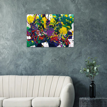 Untitled  SFP94-107 SFF1751  - Sam Francis Brushed Aluminum Print - 70x100 cm / 28x40 inches | Sam Francis Aluminum Print | Sam Francis Prints