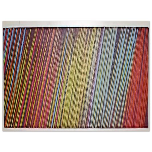 Ronnie Landfield - Red Line Painting - 1968 Fine Art Poster - Default Title