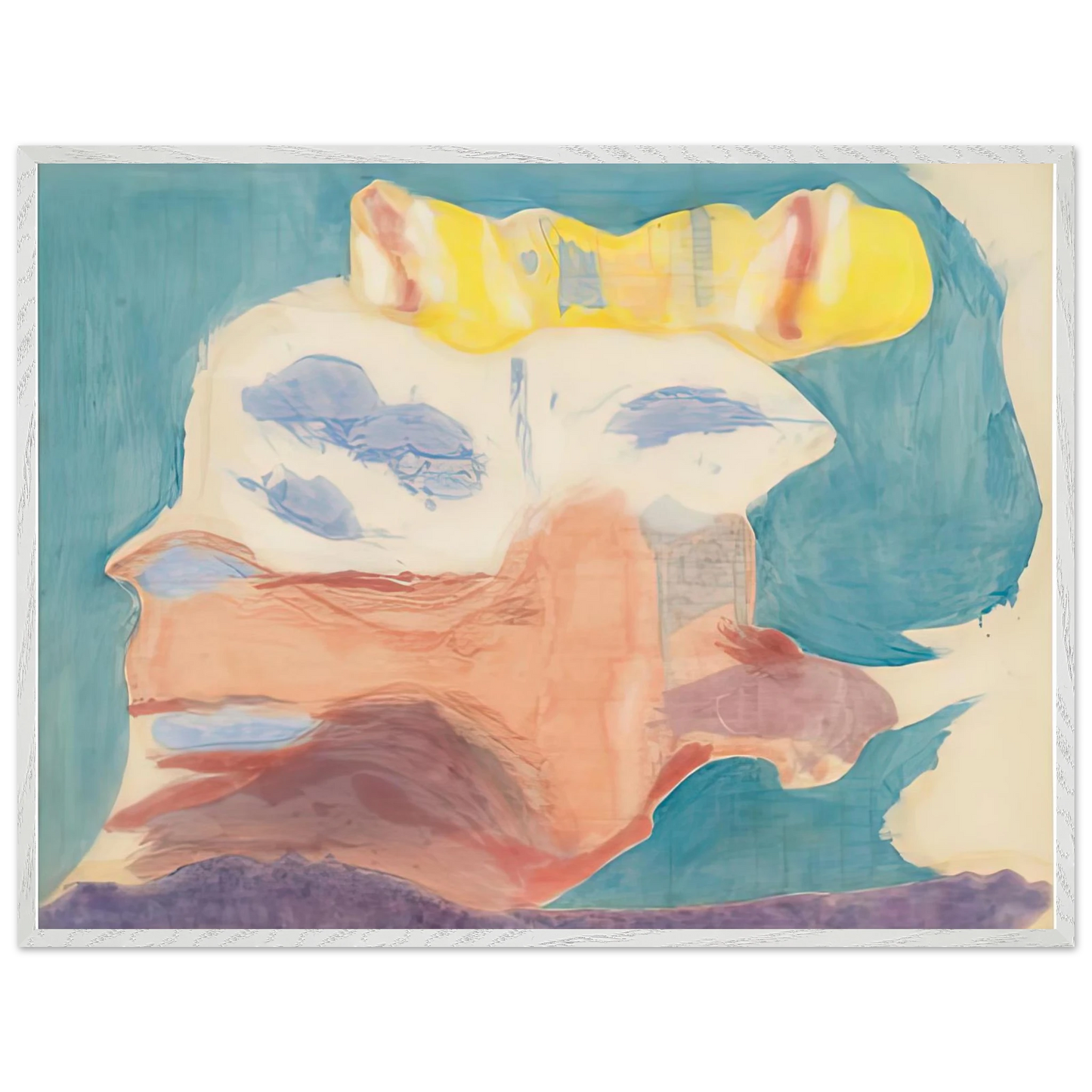 Helen Frankenthaler - Sea Goddess, 1963- Wall Art - 28x40 inches / 70x70 cm - Canvas (Imperial) - -
