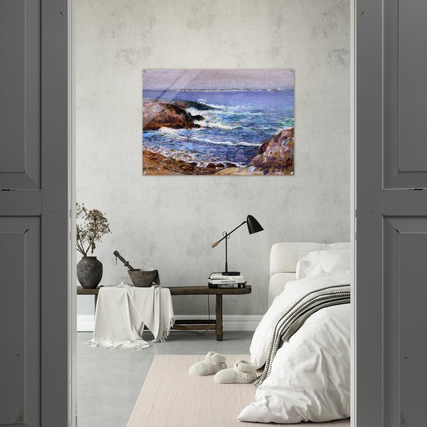 Cannon Beach, Oregon - Childe Hassam Acrylic Print - 70x100 cm / 28x40″ inches | Childe Hassam Wall Art | Childe Hassam Prints