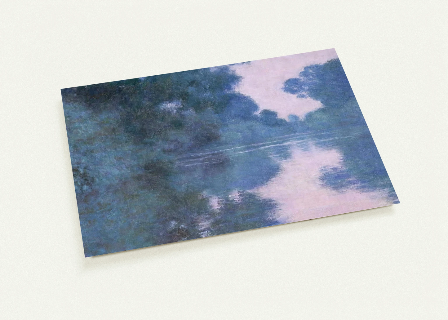 Morning on the Seine near Giverny 02 By claude monet Pack of 10 Post Cards | claude monet Post Cards | A6 (10.5 x 14.8 cm) - 4.1 x 5.8 inches