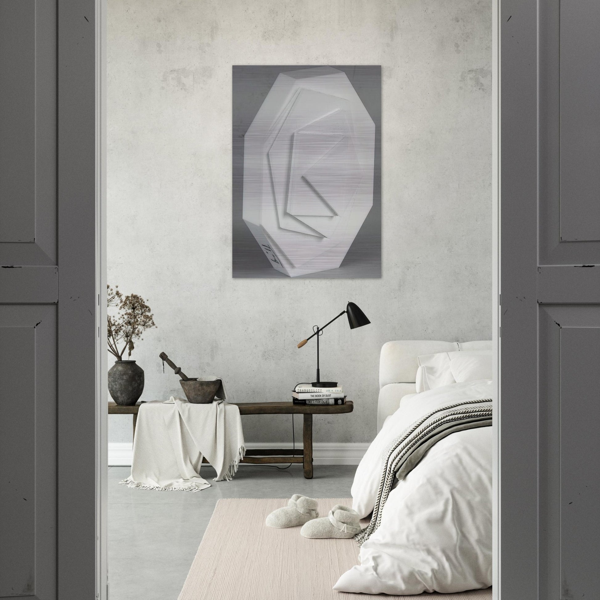 3-8 Eck - Concretism - Max Bill Brushed Aluminum Print - 70x100 cm / 28x40 inches | Max Bill Aluminum Print | Max Bill Prints