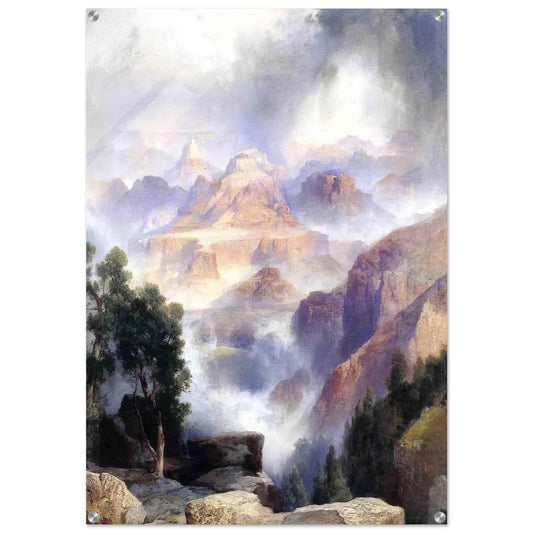 A Showery Day, Grand Canyon - Thomas Moran Acrylic Print - 70x100 cm / 28x40″ inches