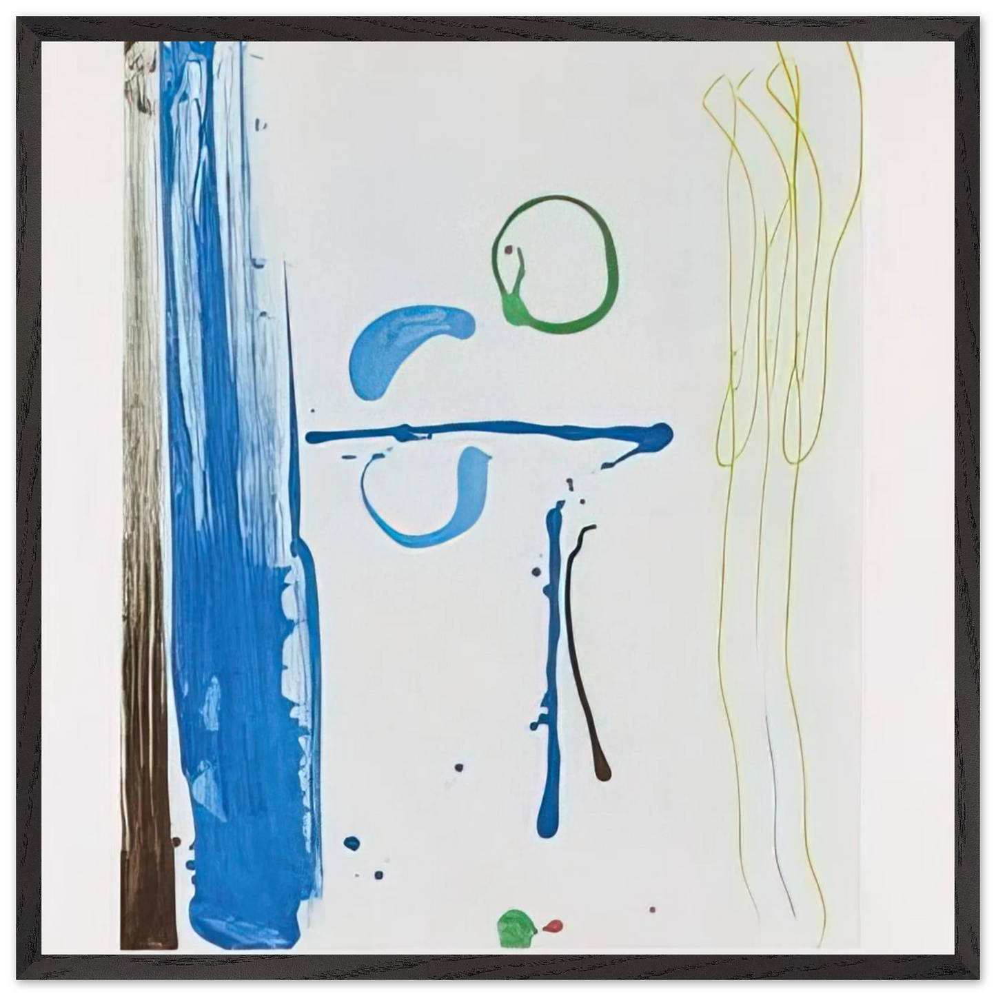 Helen Frankenthaler - Sunshine After Rain - 1987 Wall art - 30x45 cm / 12x18 inches - Premium Wooden Framed Poster With Fine Art Paper - Wood frame