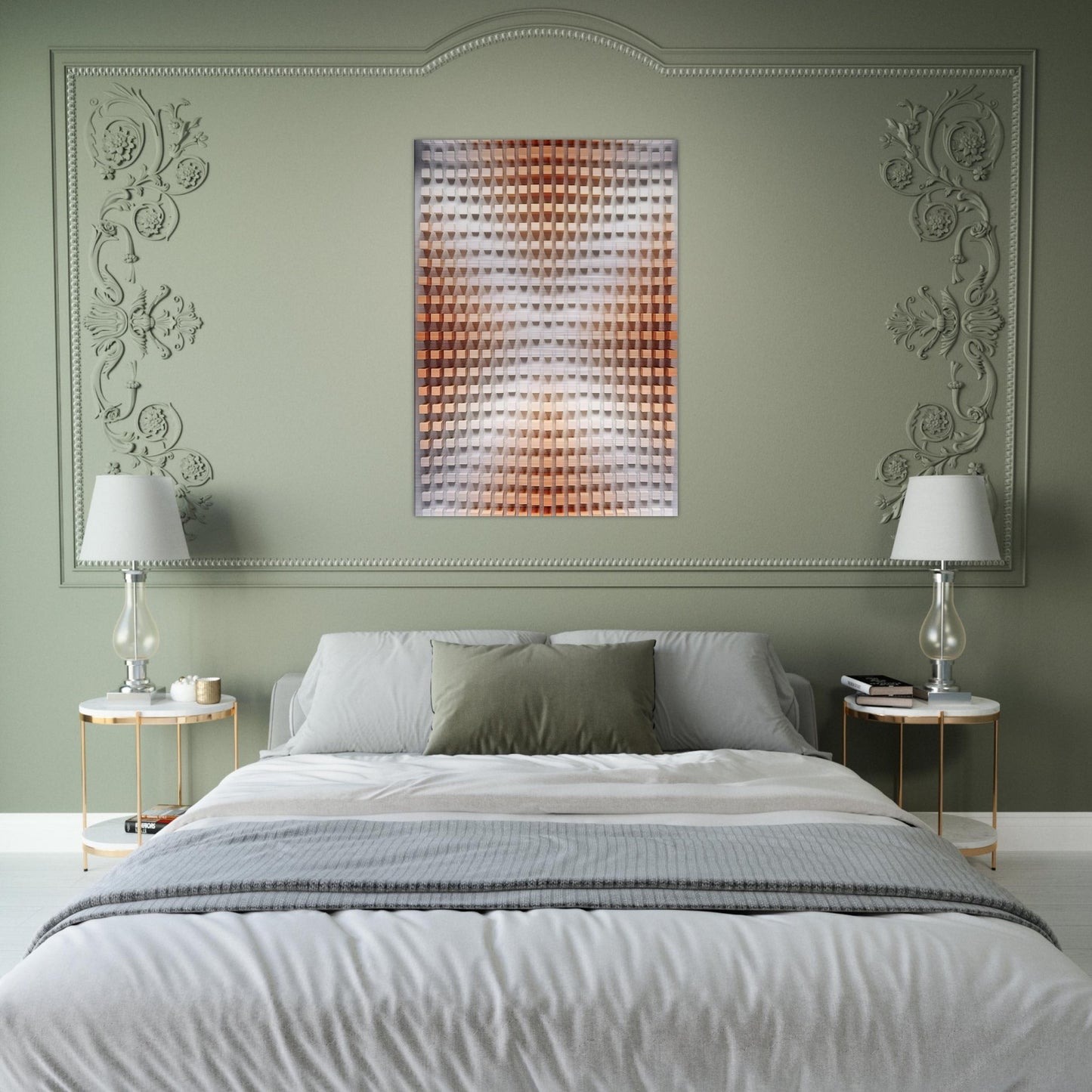 Rilievo cromodinamico - Op Art - Dadamaino Brushed Aluminum Print - 70x100 cm / 28x40 inches | Dadamaino Aluminum Print | Dadamaino Prints