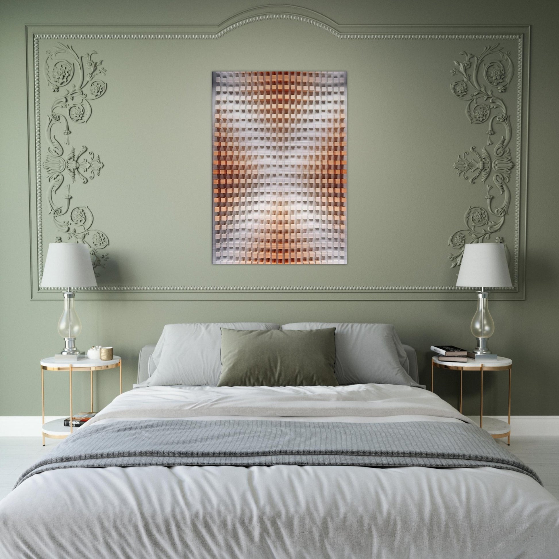 Rilievo cromodinamico - Op Art - Dadamaino Brushed Aluminum Print - 70x100 cm / 28x40 inches | Dadamaino Aluminum Print | Dadamaino Prints