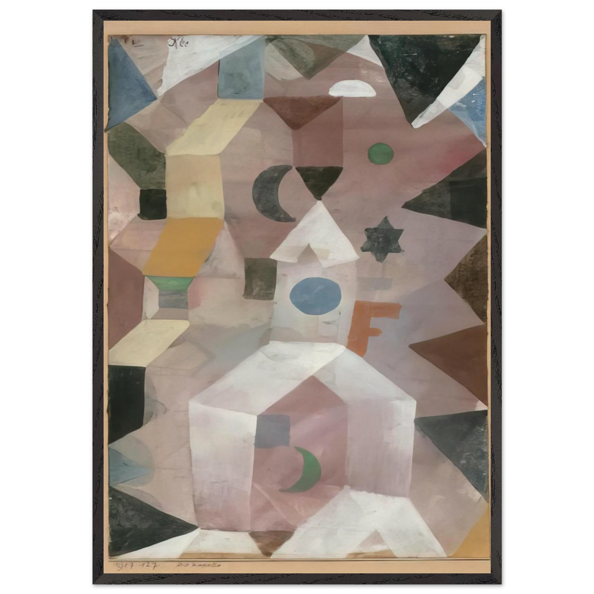 THE CHAPEL 1917 - Paul Klee Framed Art Print – Black Wooden Frame - Default Title - -Framed Art Print