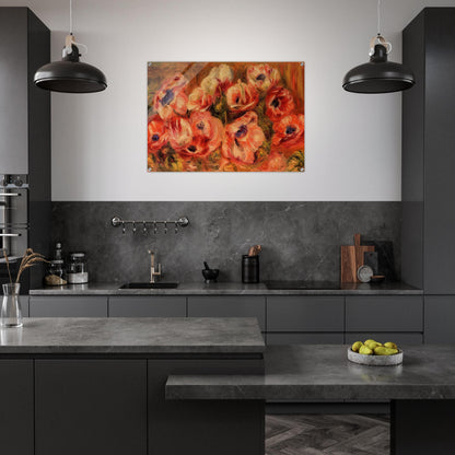 Anemones - Pierre-Auguste Renoir Acrylic Print - 70x100 cm / 28x40″ inches