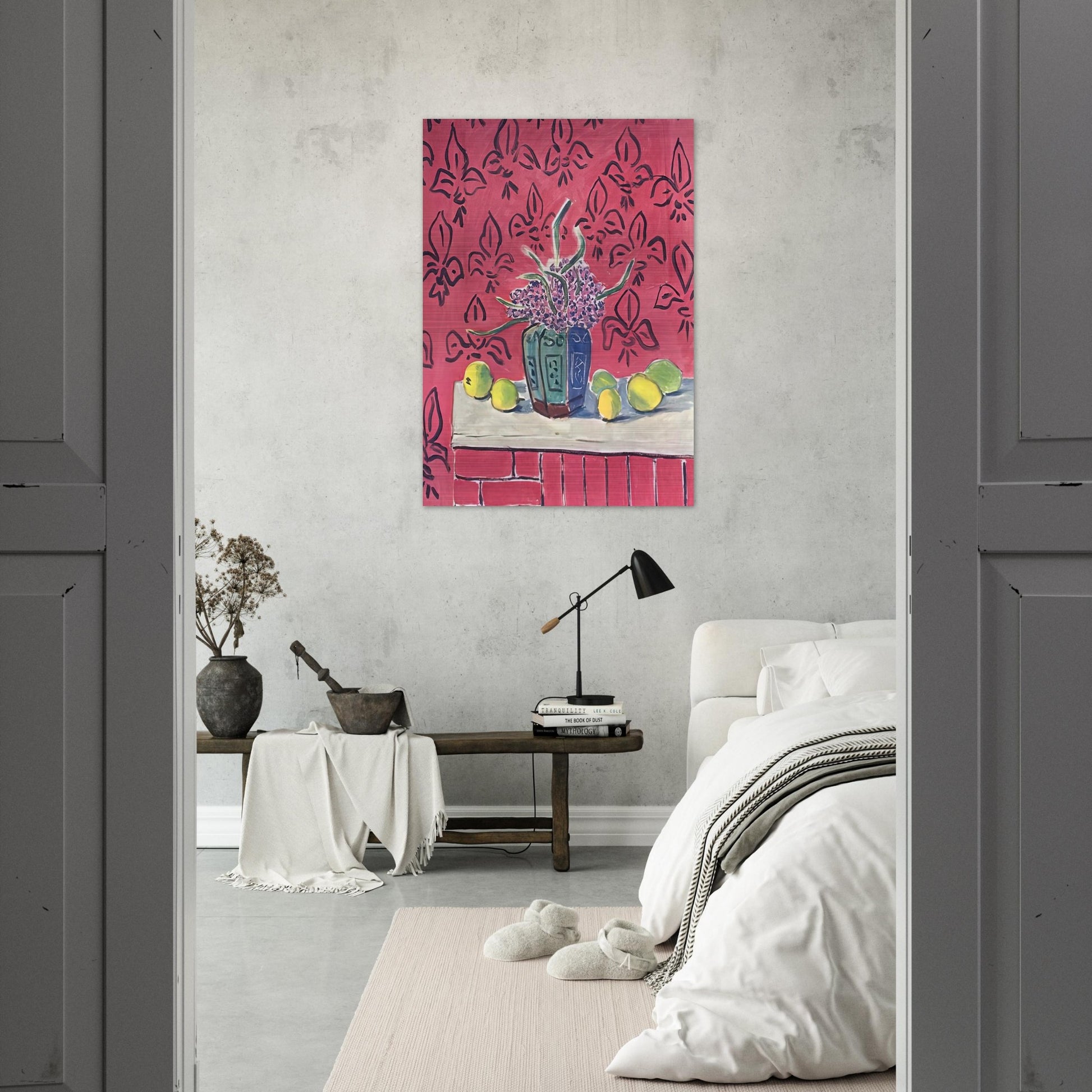 STILL LIFE WITH LEMONS 1943 - Henri Matisse Brushed Aluminum Print - 70x100 cm / 28x40 inches | Henri Matisse Aluminum Print | Henri Matisse Prints