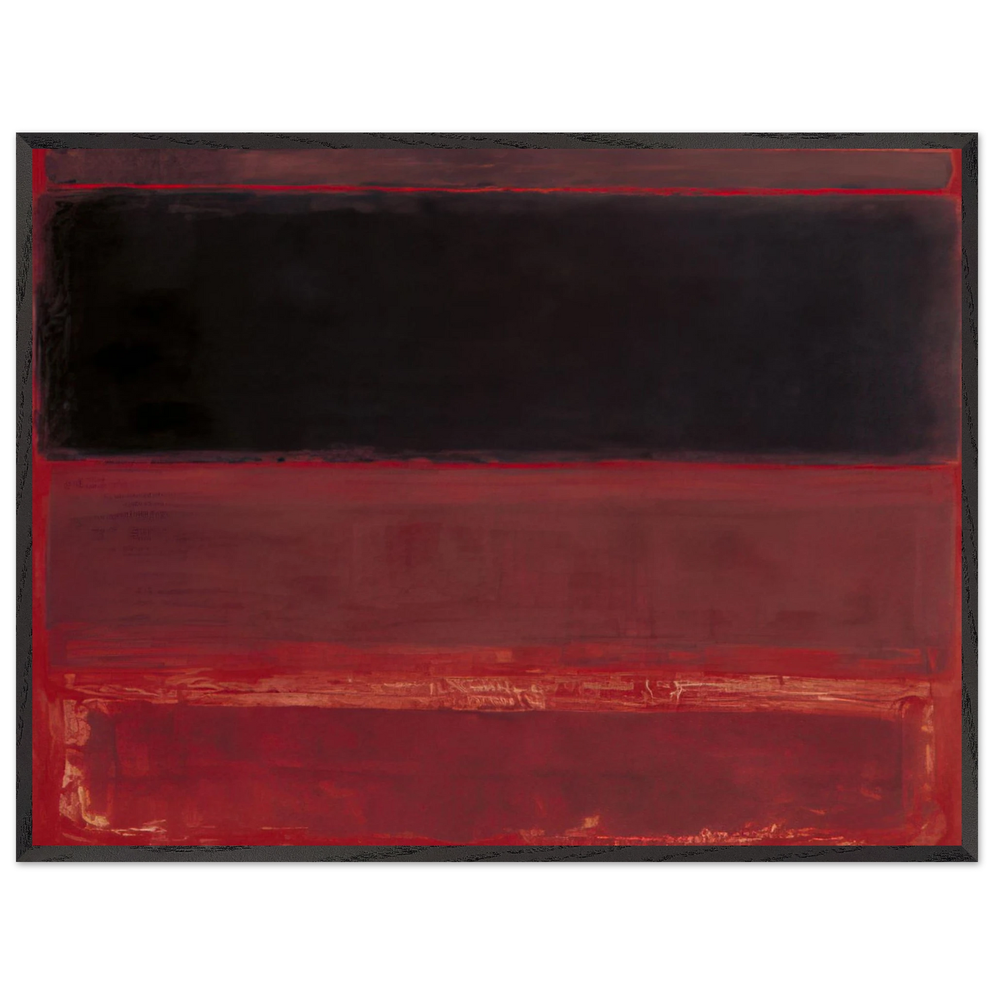 Mark Rothko - Four Darks in Red - 1958 Wall Art - 30x40 cm / 12x16 inches - Fine Art Poster - -