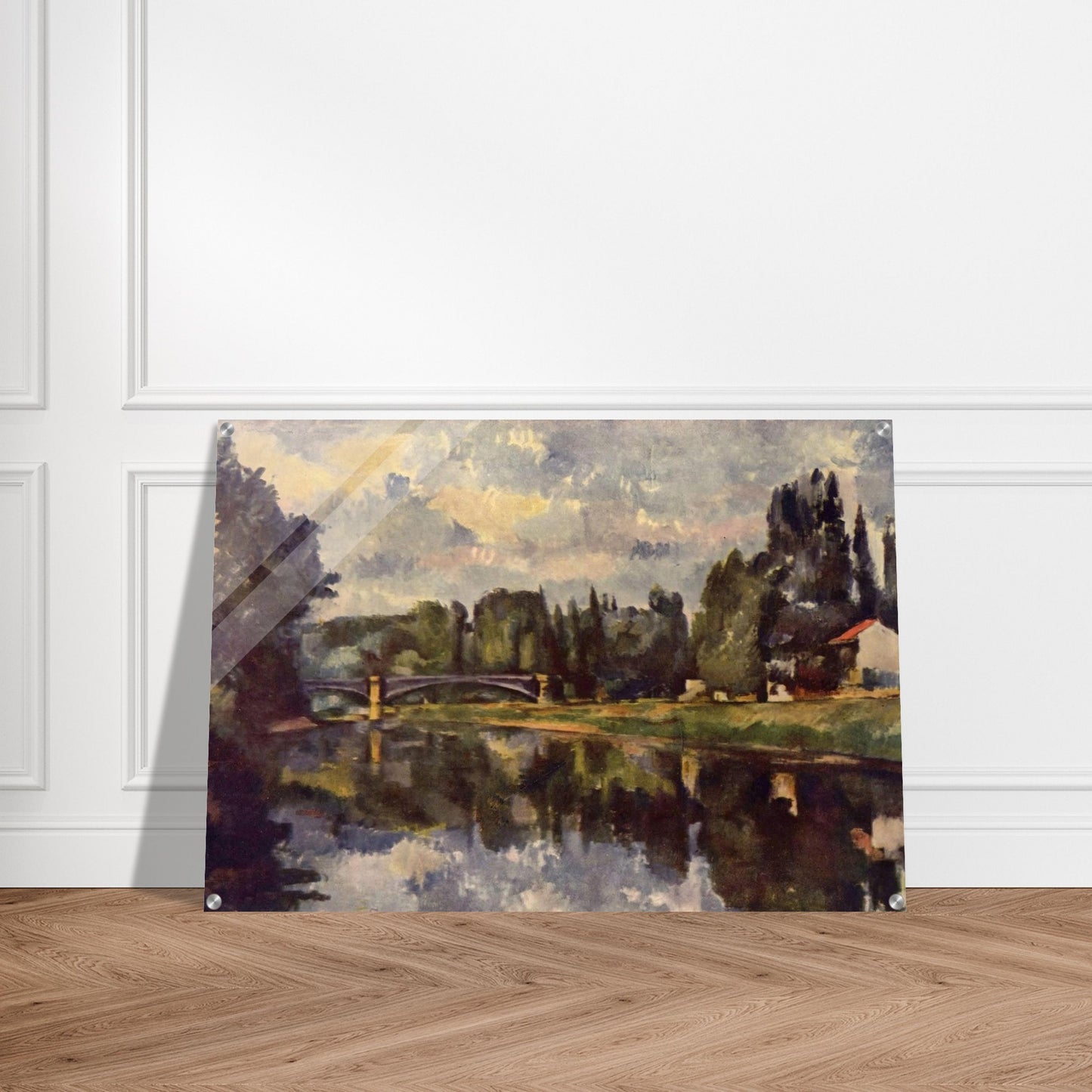 Bridge over the Marne - Paul Cézanne Acrylic Print - 70x100 cm / 28x40″ inches