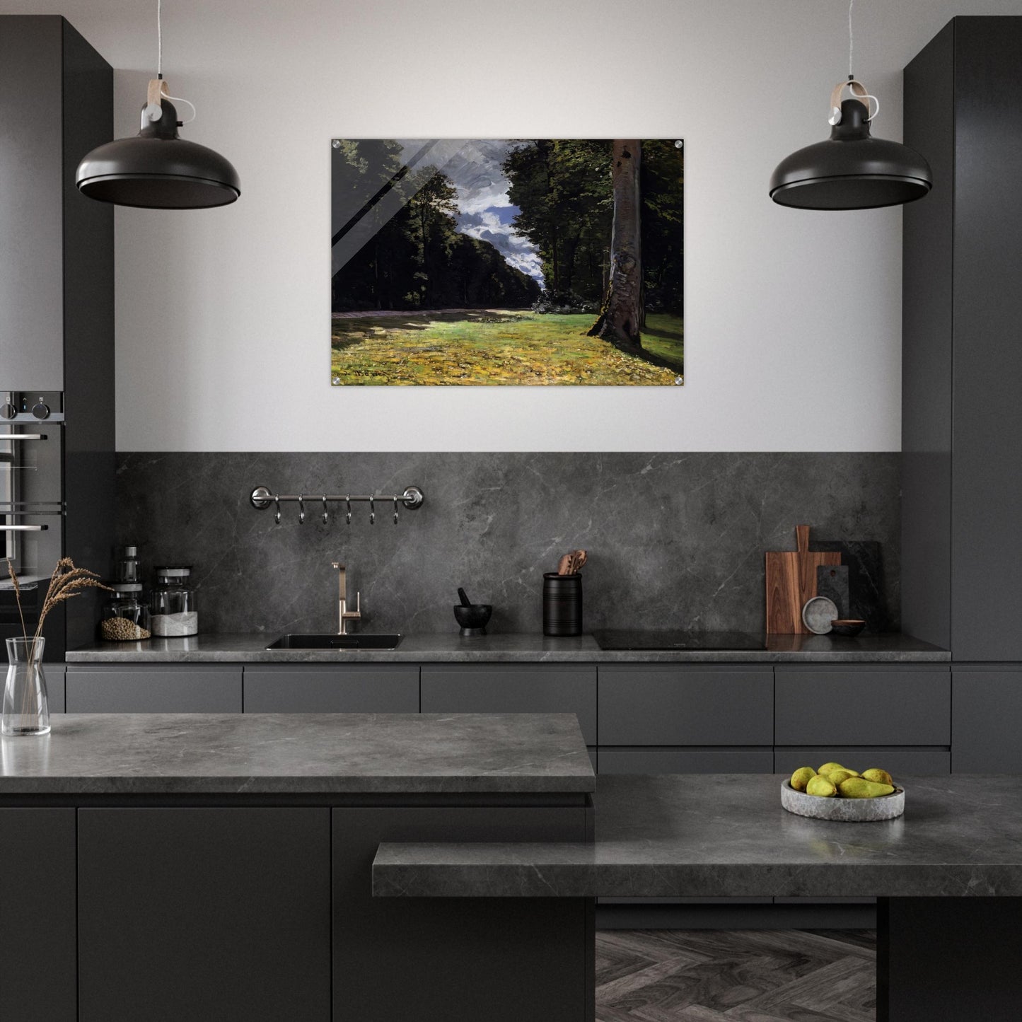 The Pave de Chailly in the Fontainbleau Forest - claude monet Acrylic Print - 70x100 cm / 28x40″ inches