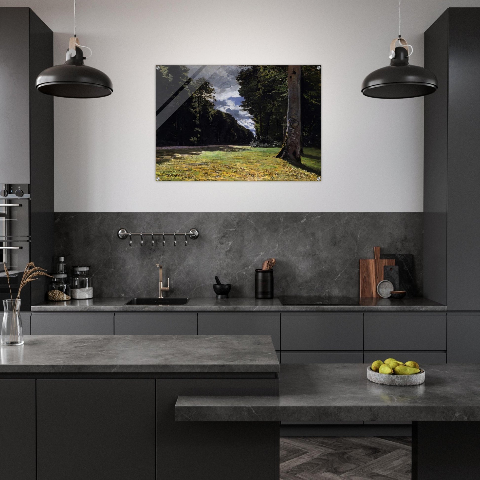 The Pave de Chailly in the Fontainbleau Forest - claude monet Acrylic Print - 70x100 cm / 28x40″ inches