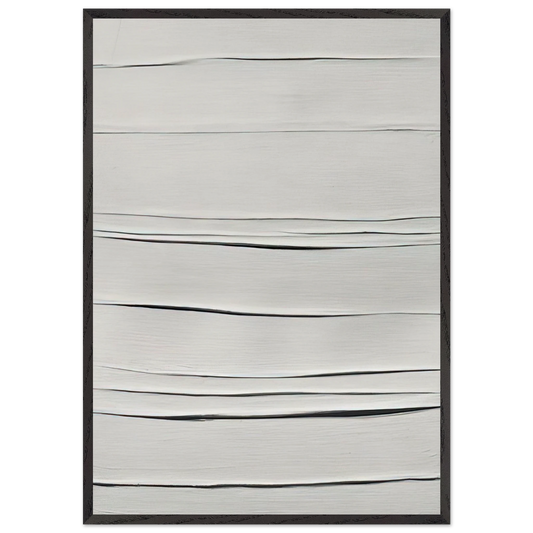 Achrome - 1958 - Piero Manzoni Framed Art Print – Black Wooden Frame - Default Title - -Framed Art Print