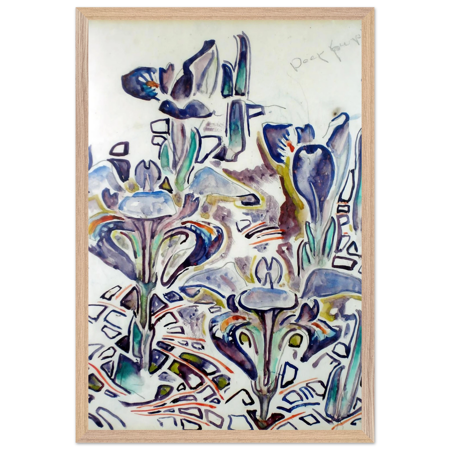 Walter Inglis Anderson - Walter Anderson Wall art - 70x100 cm / 28x40 Inches - Premium Wooden Framed Poster With Fine Art Paper - Black frame