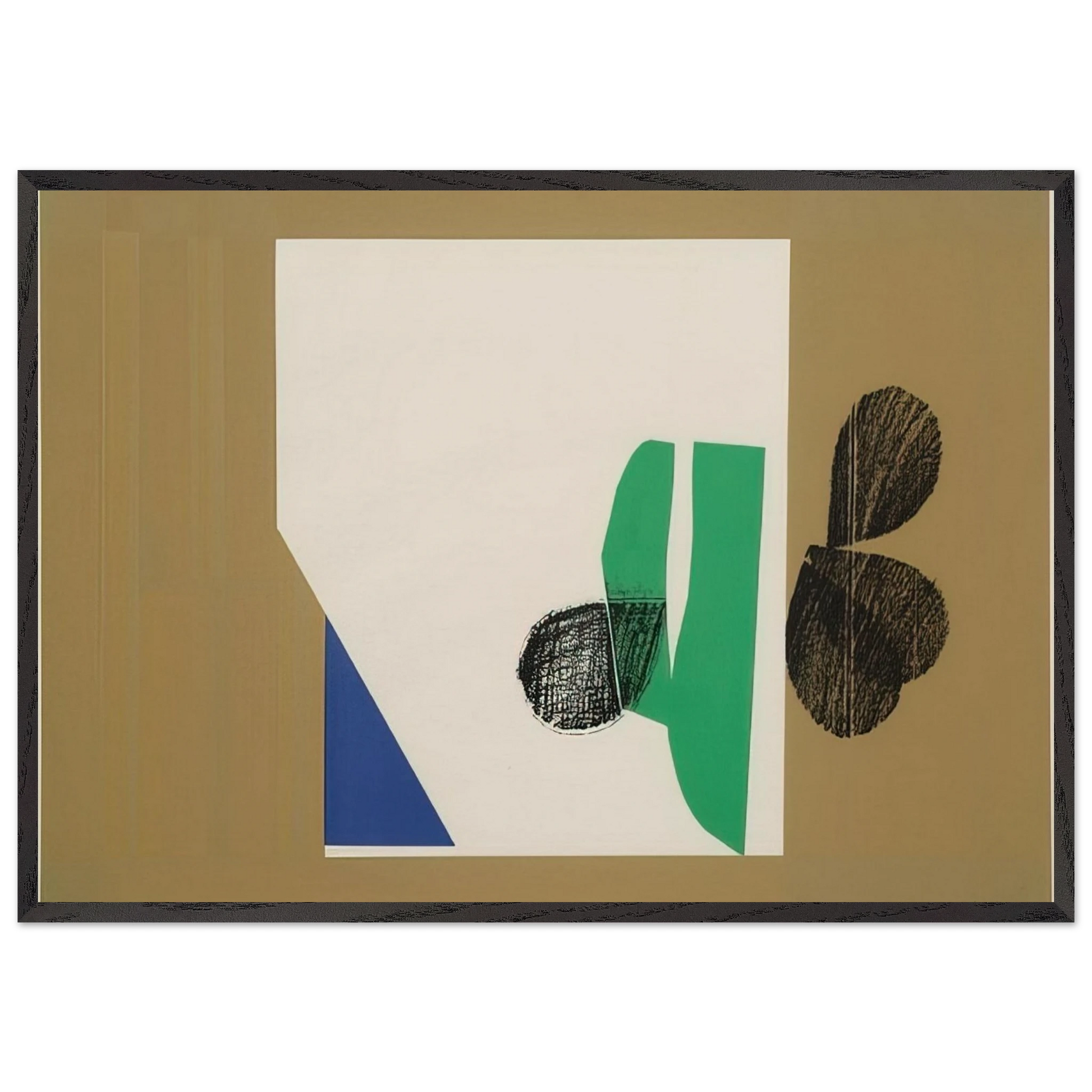 Enter Laughing - 1964 - Howard Hodgkin Framed Art Print – Black Wooden Frame - Default Title - -Framed Art Print