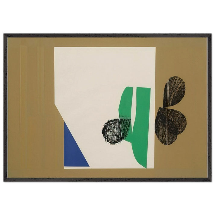 Enter Laughing - 1964 - Howard Hodgkin 70x100 cm / 28x40 inches Framed Art Print – Black Wooden Frame