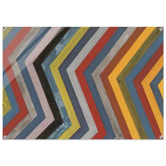 Irregular Bands with Colors Superimposed - Sol LeWitt Acrylic Print - 70x100 cm / 28x40″ inches | Sol LeWitt Wall Art | Sol LeWitt Prints