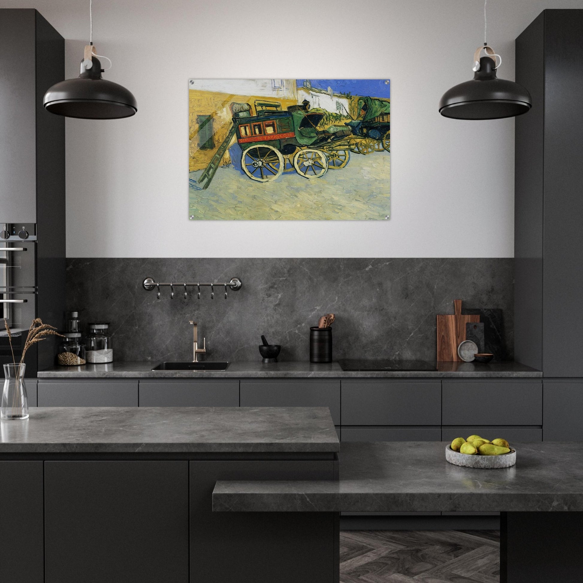 The Tarascon Diligence - Vincent van Gogh Acrylic Print - 70x100 cm / 28x40″ inches | Vincent van Gogh Wall Art | Vincent van Gogh Prints