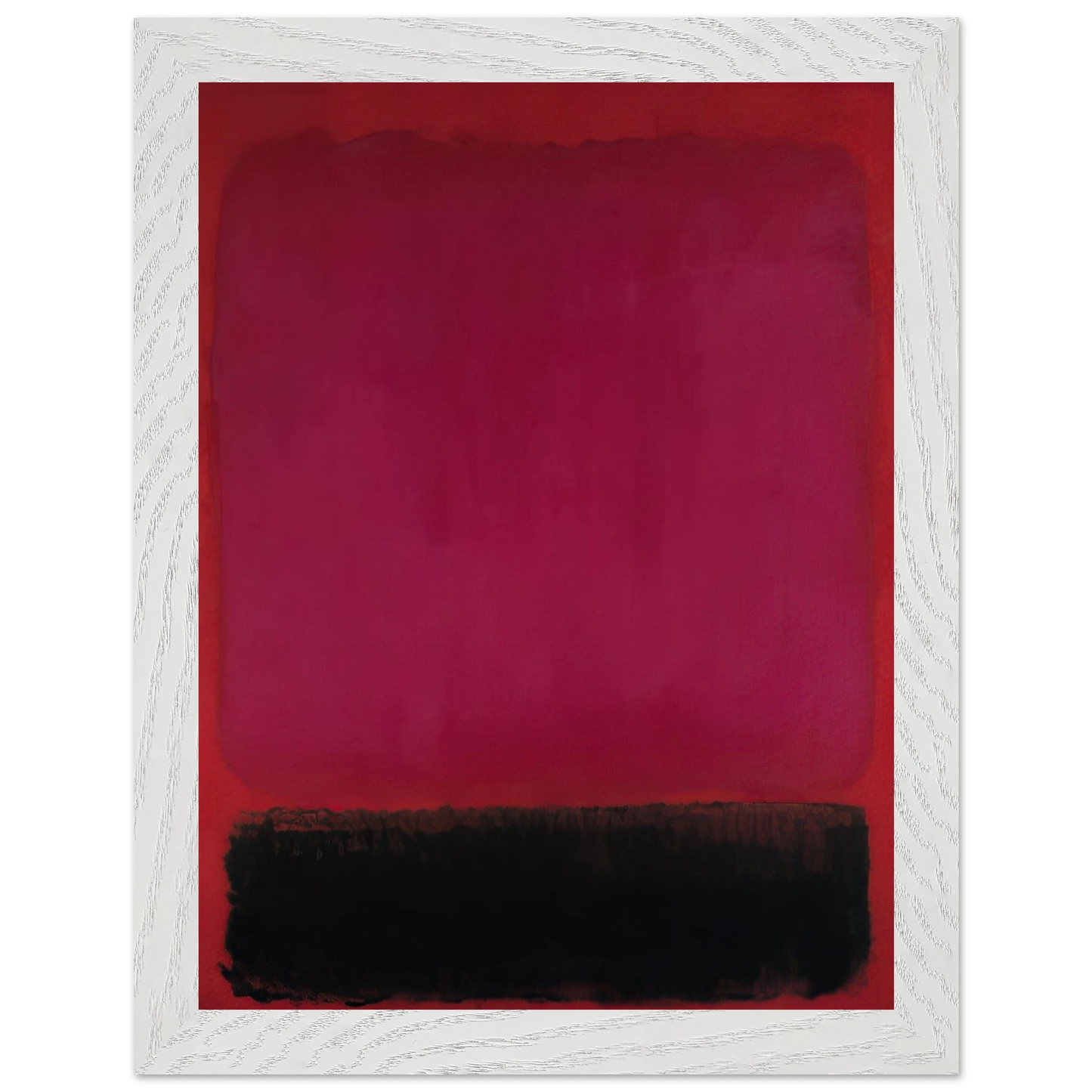 Helen Frankenthaler - Untitled - 1967 Wall art - A2 (42 x 59.4  cm) - Premium Wooden Framed Poster With Fine Art Paper - White frame