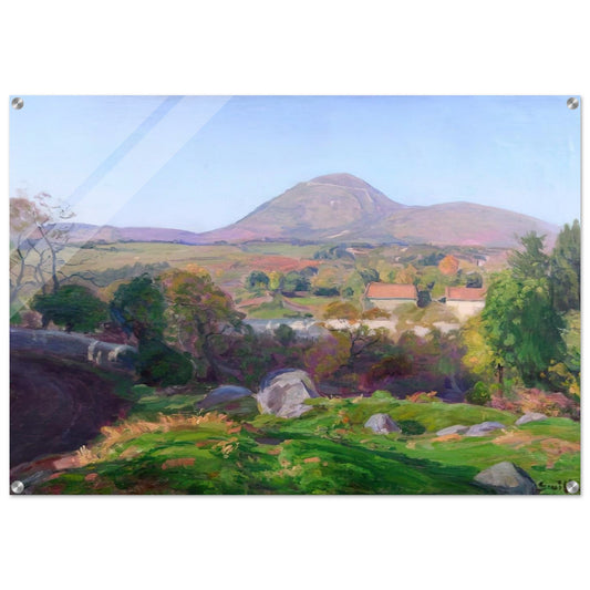 Landscape of Puy de Dôme - Armand Guillaumin Acrylic Print - 70x100 cm / 28x40″ inches | Armand Guillaumin Wall Art | Armand Guillaumin Prints