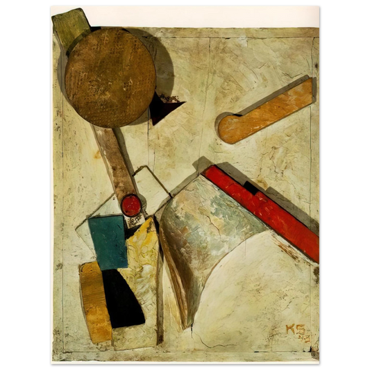 Kurt Schwitters - HEAVY RELIEF 1945 Fine Art Poster - Default Title