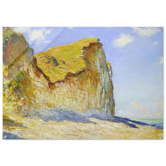 Cliffs near Pourville - claude monet Acrylic Print - 70x100 cm / 28x40″ inches
