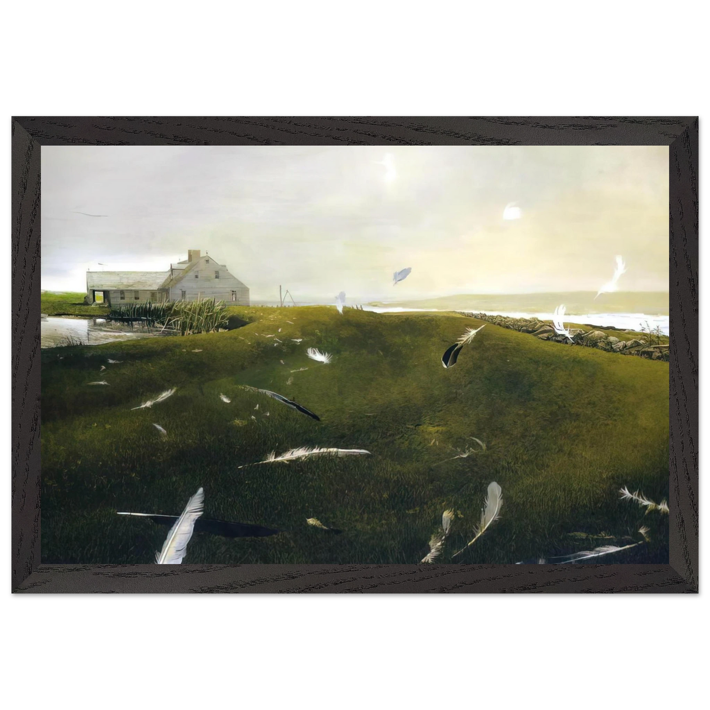Andrew Wyeth - AIRBORNE Wall Art - 60x80 cm / 24x32 inches - Fine Art Poster - -