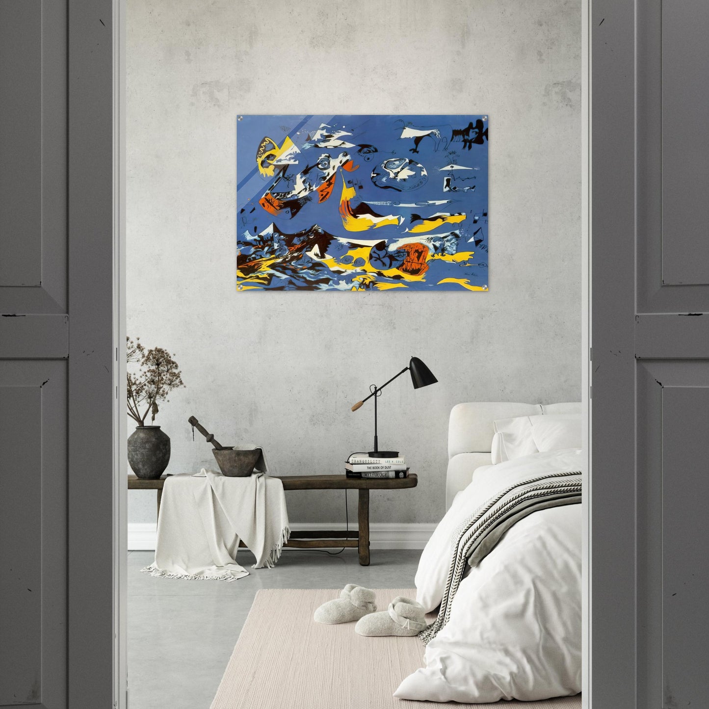 BLUE MOBY DICK - Jackson Pollock Acrylic Print - 70x100 cm / 28x40″ inches | Jackson Pollock Wall Art | Jackson Pollock Prints