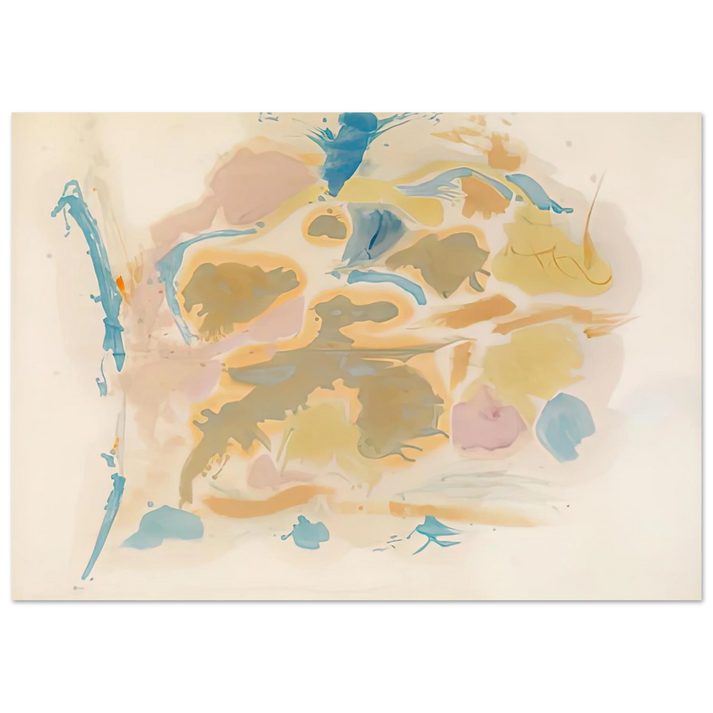 Helen Frankenthaler - Shatter, 1953- Wall Art - 60x80 cm / 24x32 inches - Premium Wooden Framed Poster With Fine Art Paper-canvas - Black frame