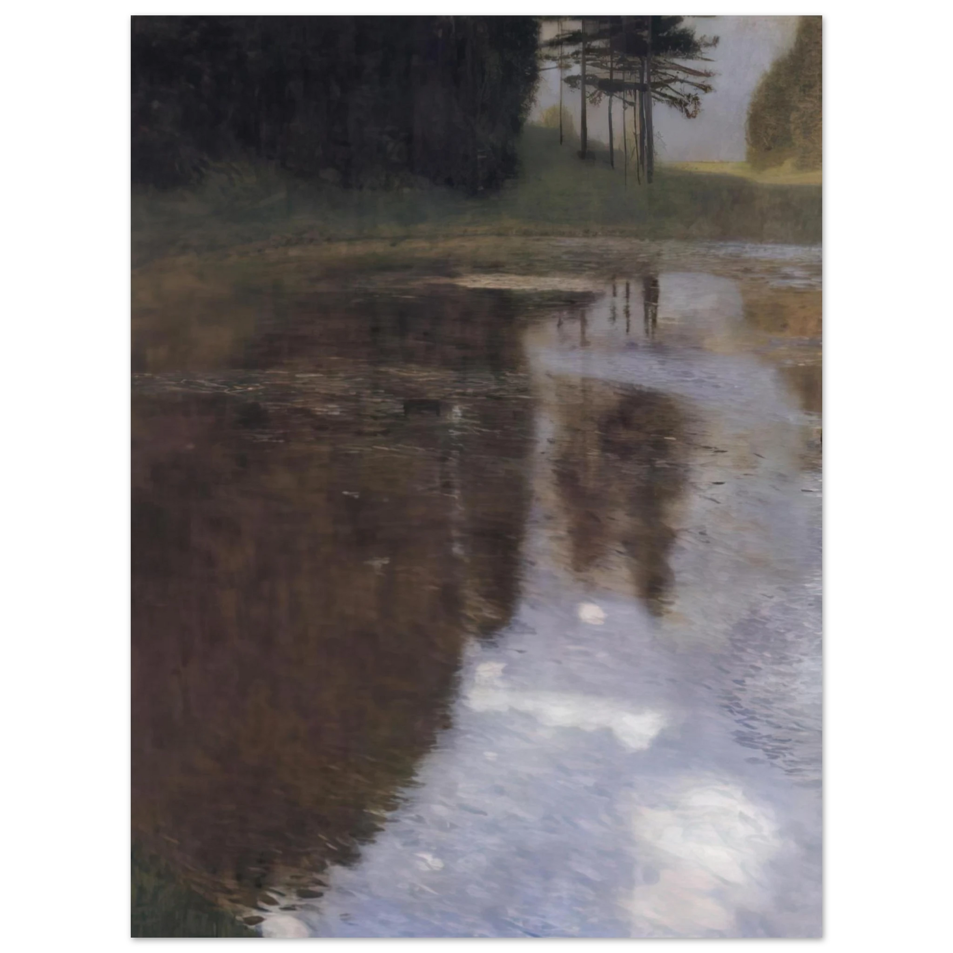 Gustav Klimt - QUIET POND IN THE PARK OF APPEAL Fine Art Poster - Default Title