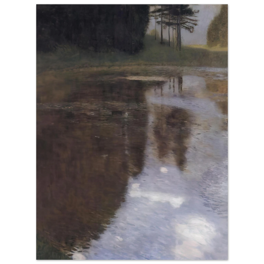 Gustav Klimt - QUIET POND IN THE PARK OF APPEAL Fine Art Poster - Default Title