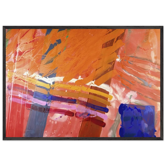 Renfrew - 1983 - Albert Irvin Framed Art Print – Black Wooden Frame - Default Title - -Framed Art Print