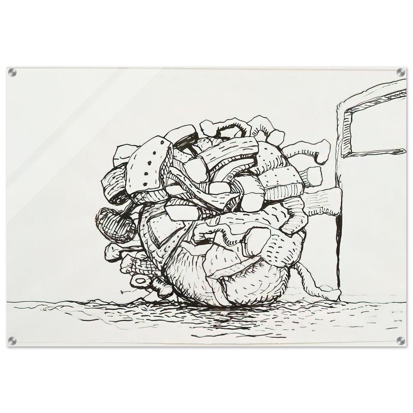UNTITLED 1 - Philip Guston Acrylic Print - 70x100 cm / 28x40″ inches | Philip Guston Wall Art | Philip Guston Prints