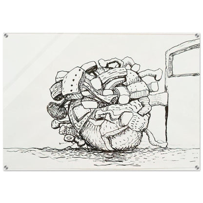 UNTITLED 1 - Philip Guston Acrylic Print - 70x100 cm / 28x40″ inches | Philip Guston Wall Art | Philip Guston Prints