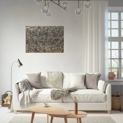 NUMBER 1 - Jackson Pollock Brushed Aluminum Print - 70x100 cm / 28x40 inches | Jackson Pollock Aluminum Print | Jackson Pollock Prints