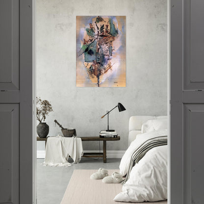 Bleu optimiste - 1951 - Wols Brushed Aluminum Print - 70x100 cm / 28x40 inches | Wols Aluminum Print | Wols Prints