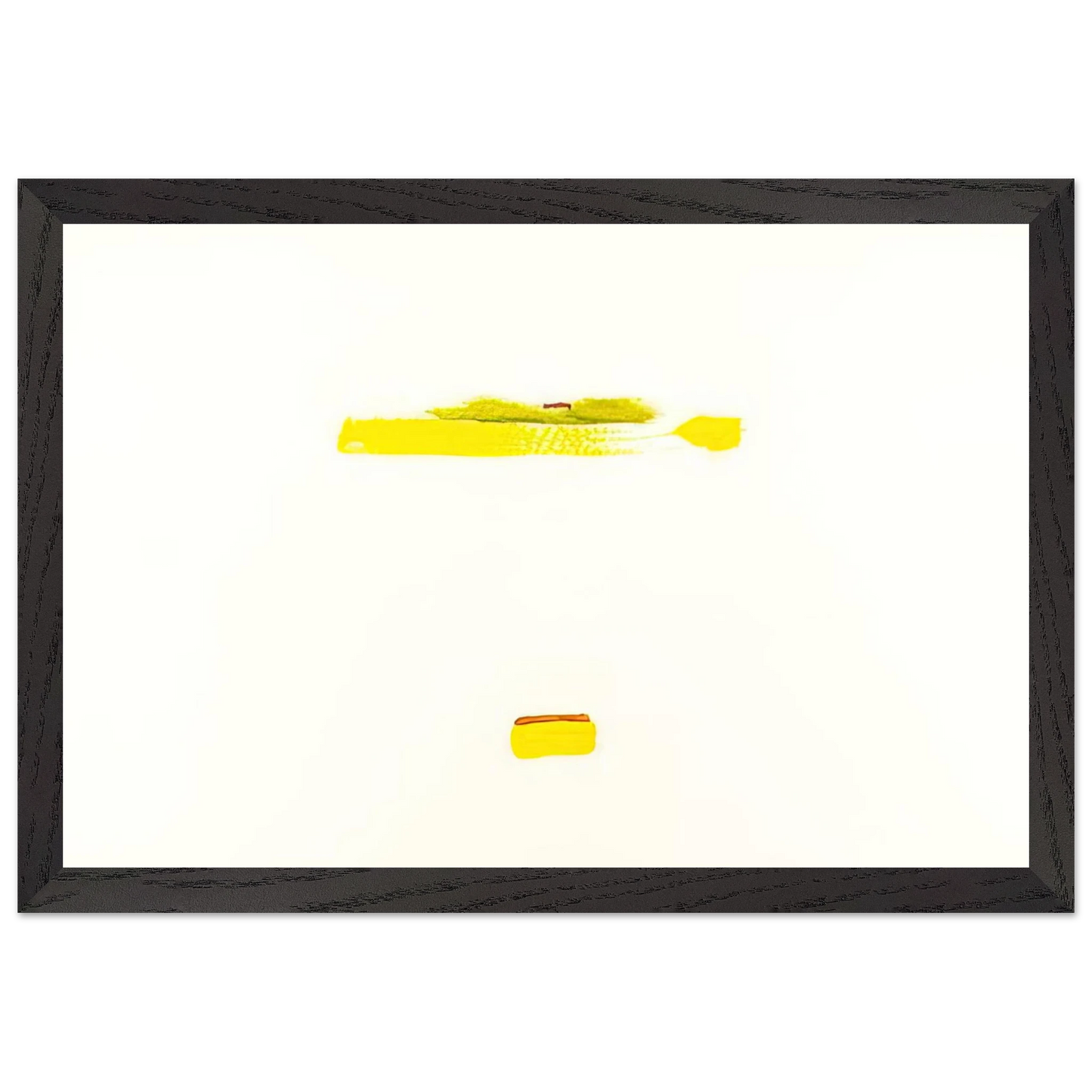 Helen Frankenthaler - New York III - 1972 Wall art - 28x43  cm / XL (11x17 inches) - Premium Wooden Framed Poster With Fine Art Paper - Wood frame