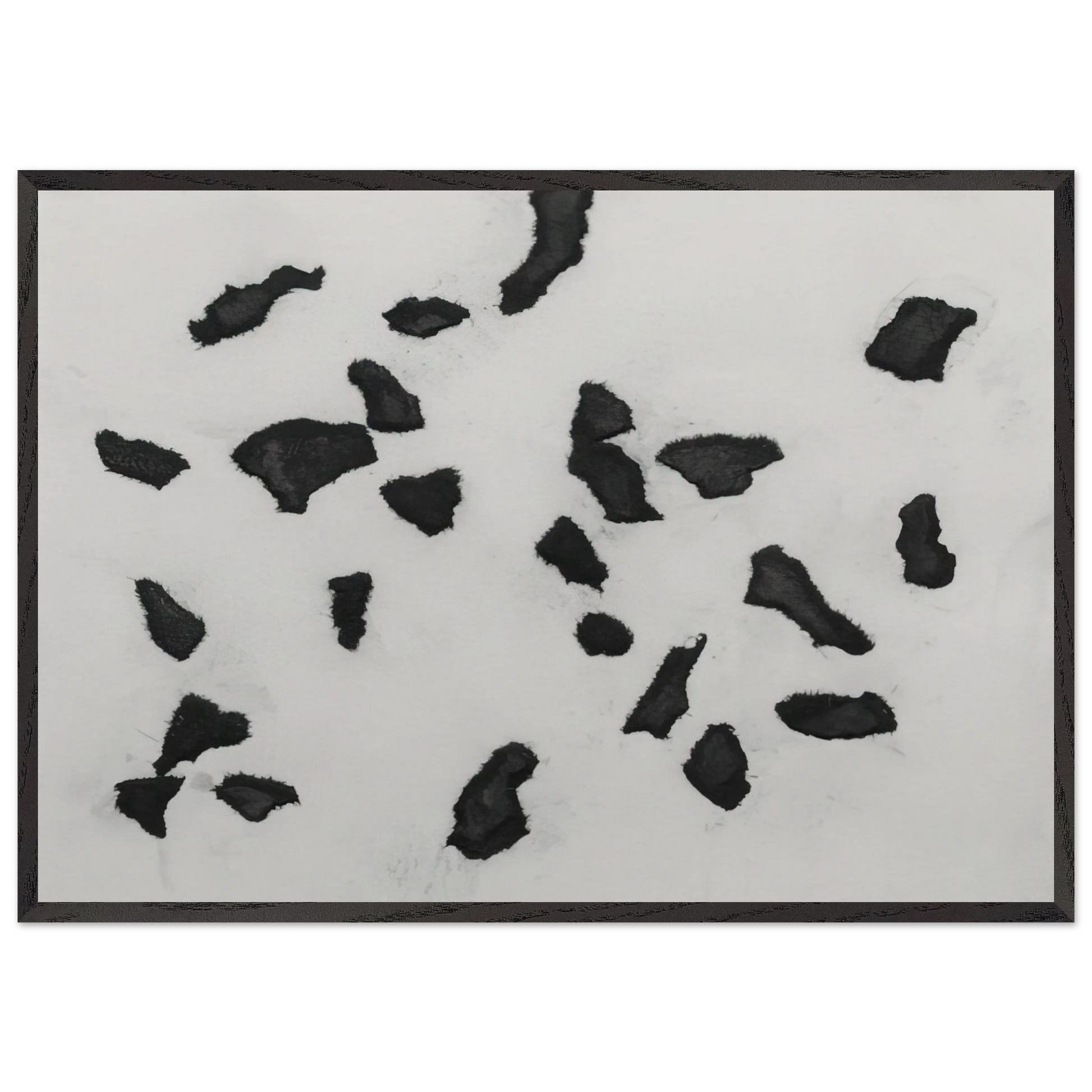 According to the Laws of Chance - Jean Arp Framed Art Print – Black Wooden Frame - Default Title - -Framed Art Print