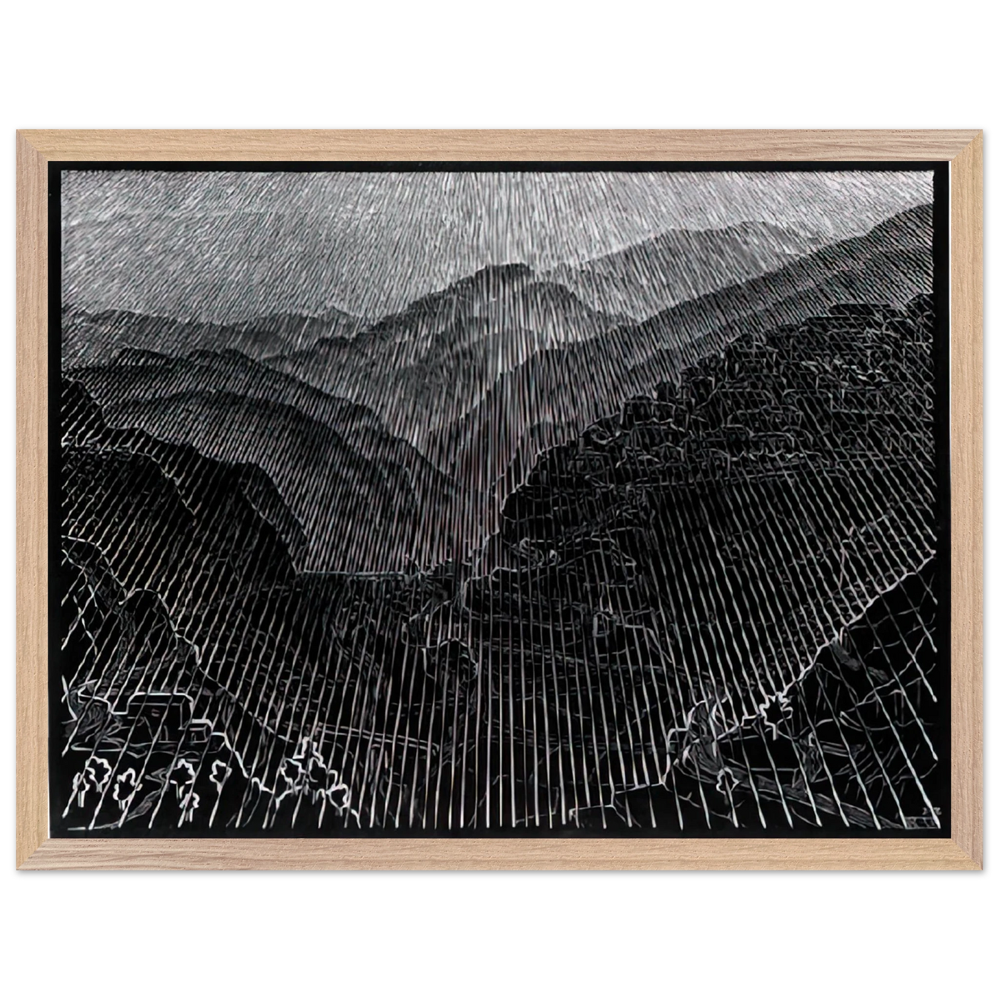 MC Escher - ROSSANO CALABRIA FEBRUARY 1931 1931 Wall Art - 60x80 cm / 24x32 inches - Fine Art Poster - -