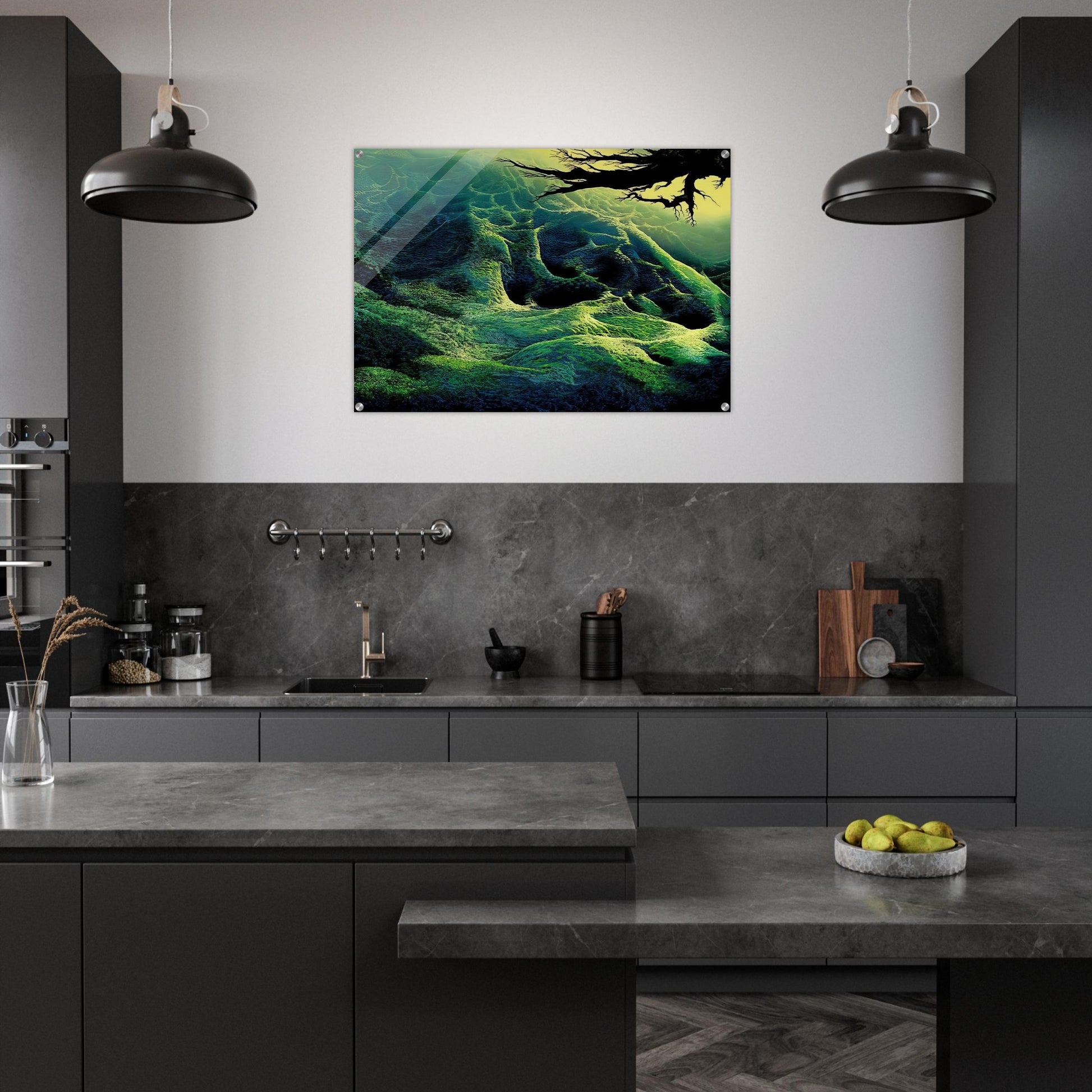 My Soul - Eyvind Earle Acrylic Print - 70x100 cm / 28x40″ inches | Eyvind Earle Wall Art | Eyvind Earle Prints