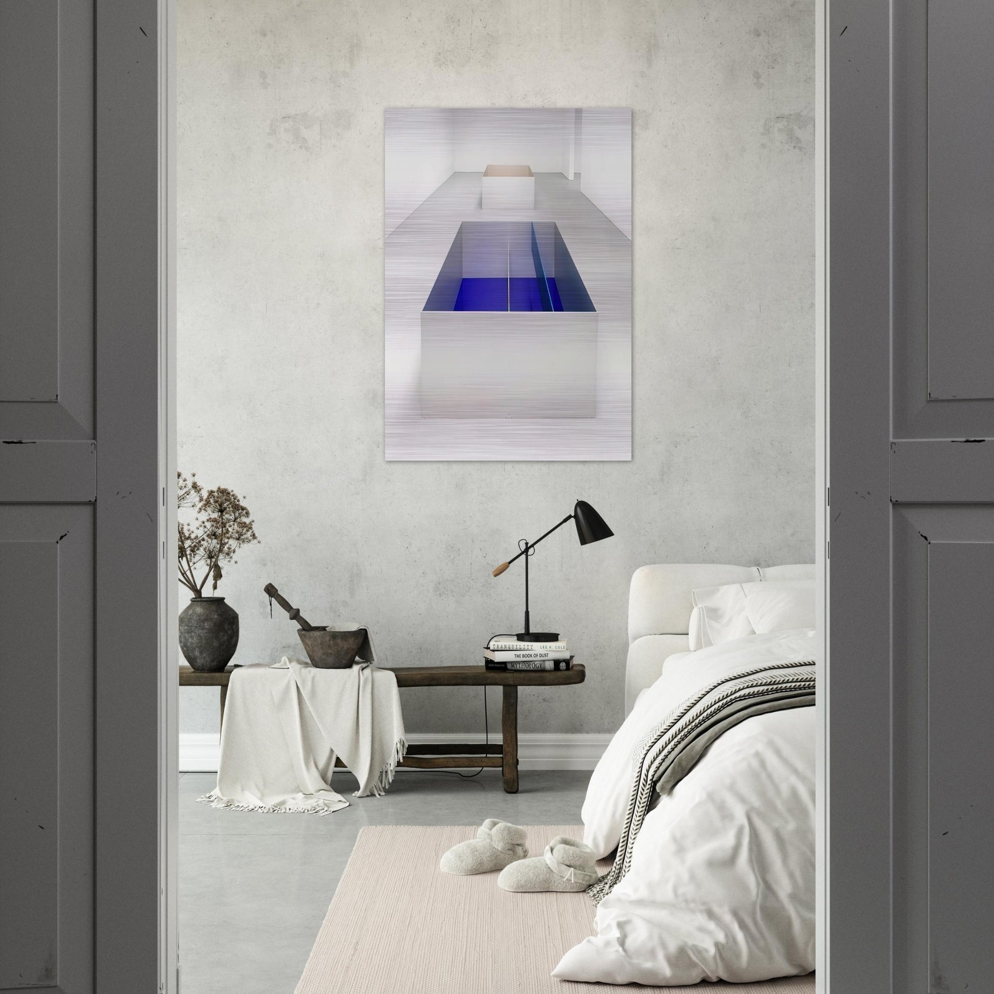 Untitled 89-6 Menziken - 1989 - Donald Judd Brushed Aluminum Print - 70x100 cm / 28x40 inches | Donald Judd Aluminum Print | Donald Judd Prints