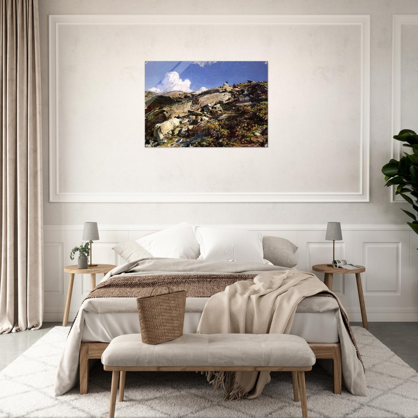 In the Alps - John Singer Sargent Acrylic Print - 70x100 cm / 28x40″ inches | John Singer Sargent Wall Art | John Singer Sargent Prints