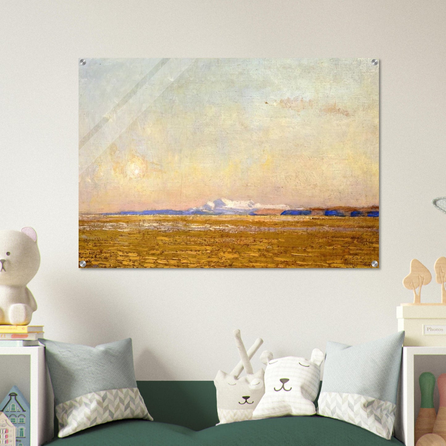 Moonrise at Sunset, Harney Desert - Childe Hassam Acrylic Print - 70x100 cm / 28x40″ inches | Childe Hassam Wall Art | Childe Hassam Prints